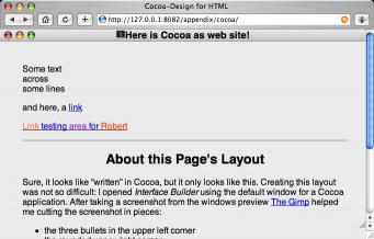 preview for the Cocoa layout